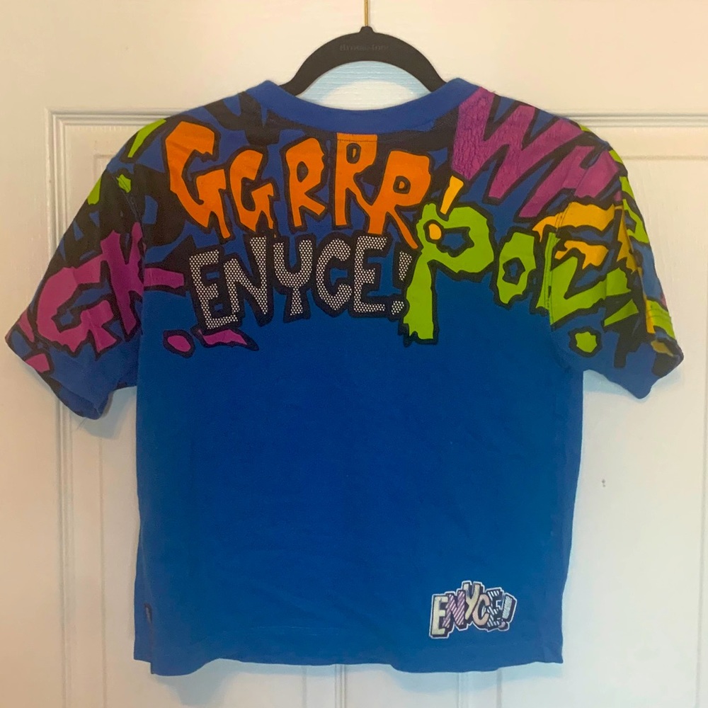 Vintage Pop Art Cropped Shirt